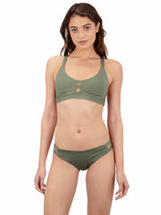 Hurley | Max Solid Moderate Bikini Bottom - Willow