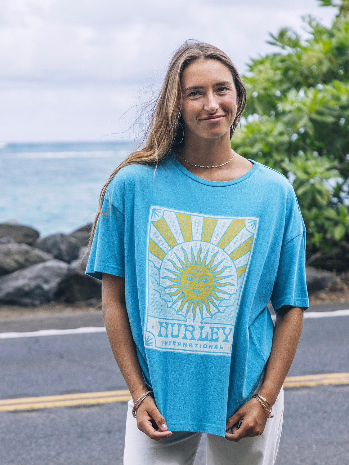 Hurley For Sale | Lumina Boyfriend Tee - Blue Moon