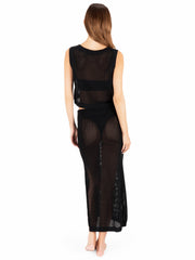 Hurley Discount | Embroidered Crochet Jacquard Tank - Black
